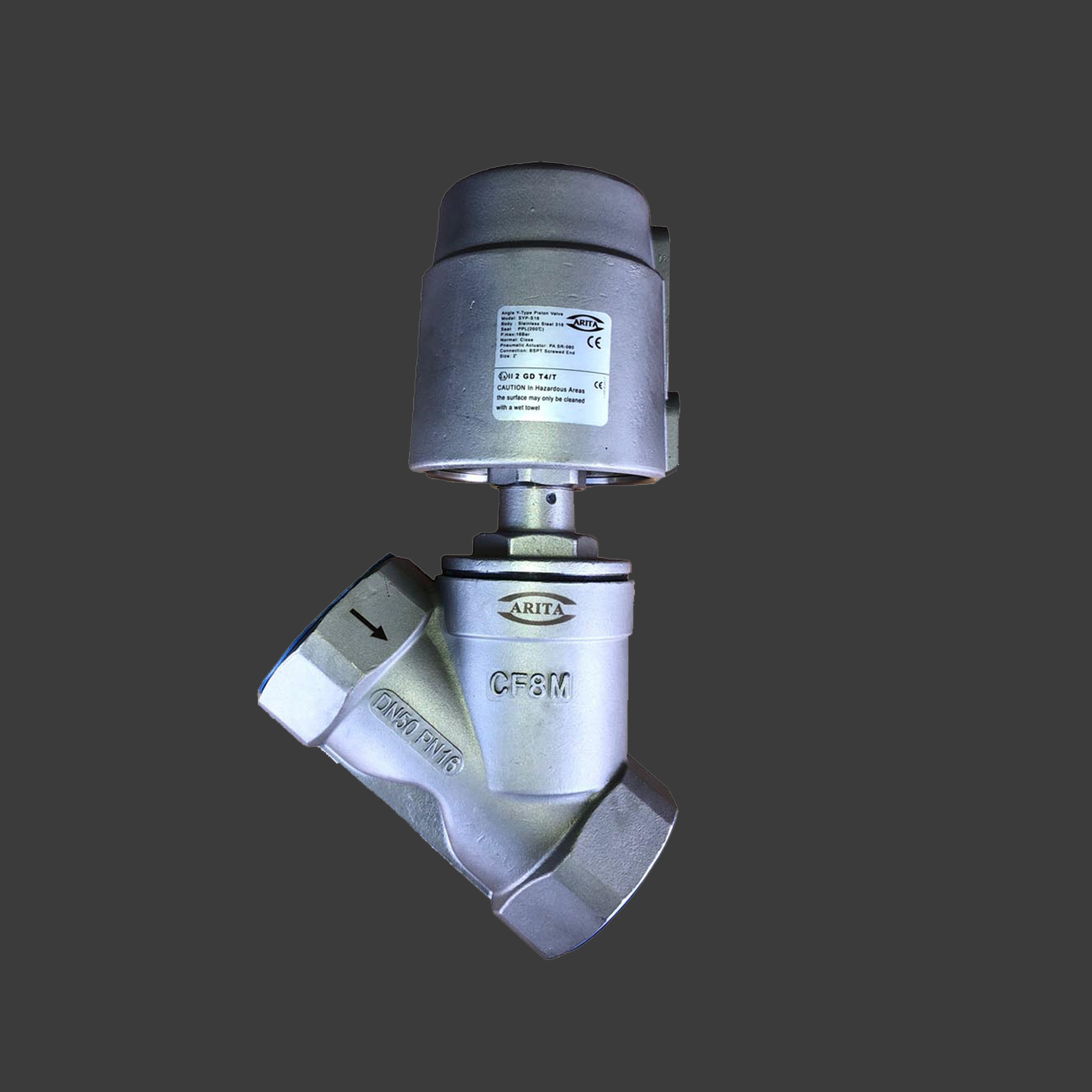 Angle Y-Type Piston Valve