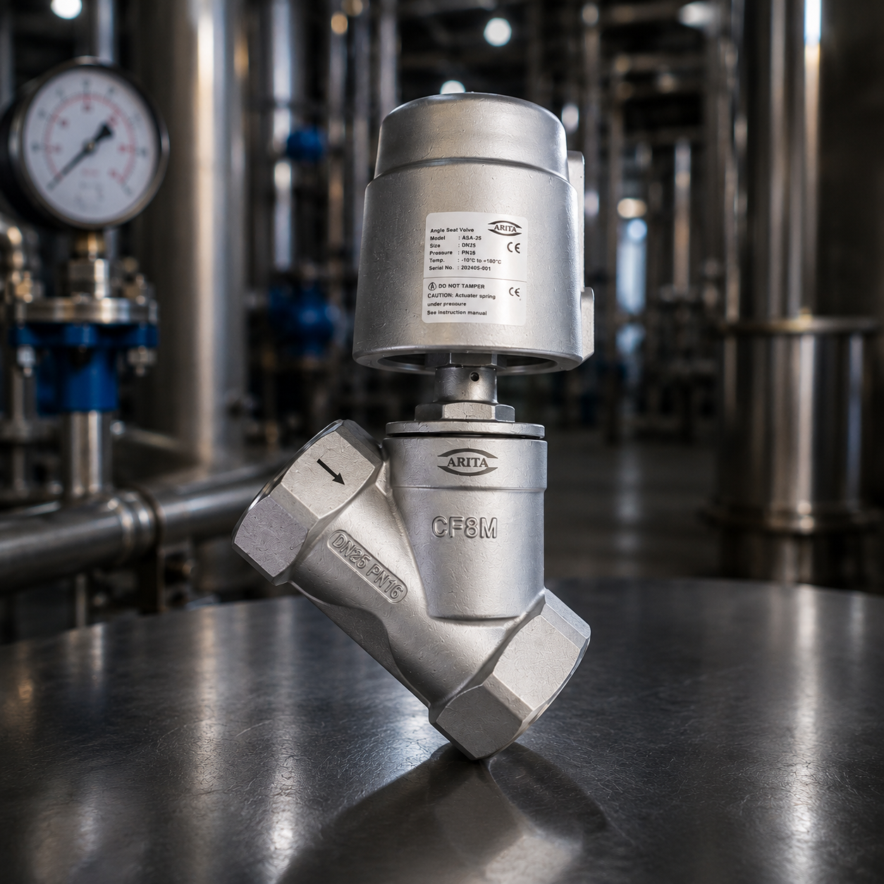 Angle Y-Type Piston Valve